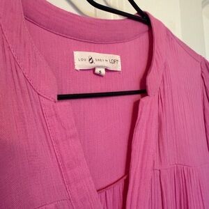 Women’s Pink Maxi Dress Lou & Grey for Loft Size Small